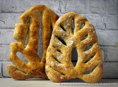 Fougasse  francuski chleb w kształcie liścia