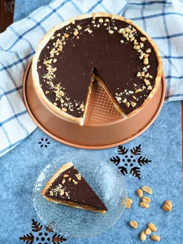 Keto tarta Snickers (Paleo, LowCarb)