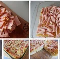 Zapiekanka z makaronem i szynką