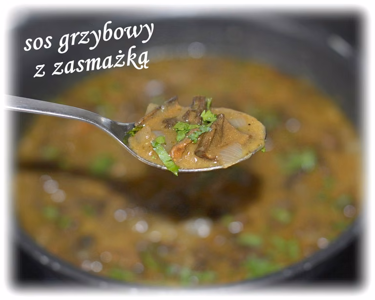 Sos z suszonych grzybów (z zasmażką)