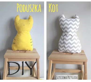 Poduszka kot - DIY - instrukcja
