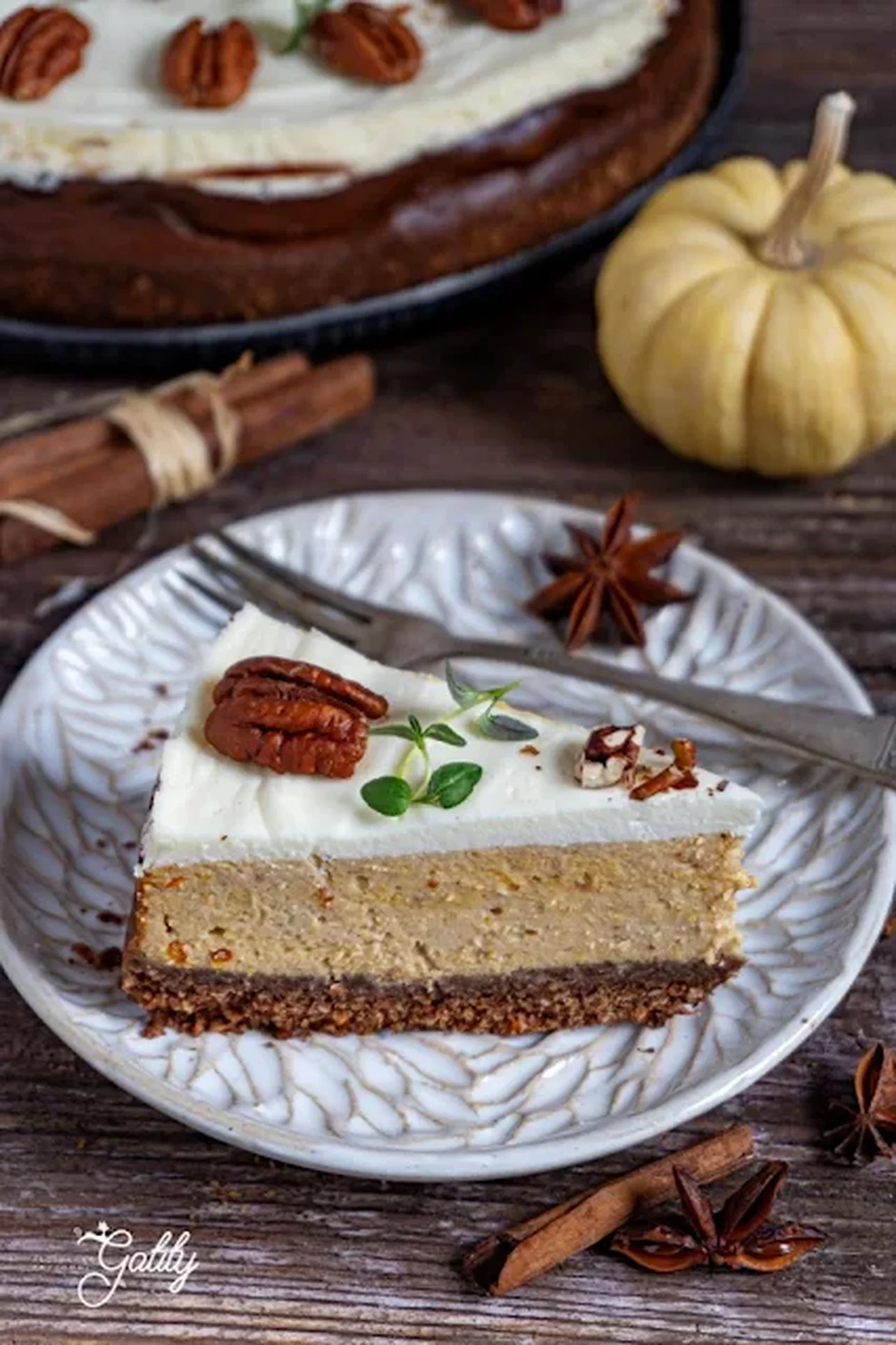 Jesienny sernik dyniowy