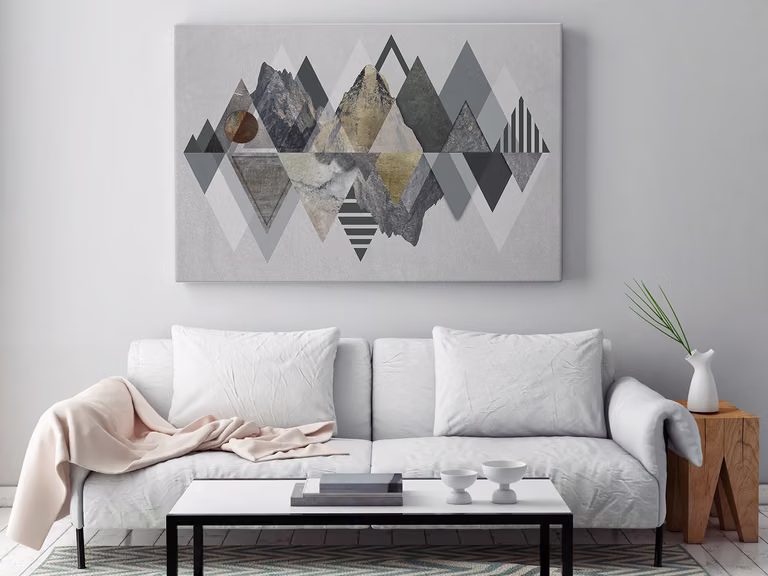 Majestatyczność gór - nowoczesny obraz na płótnie - 120x80 cm