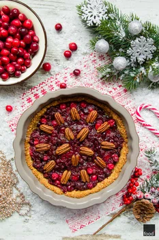 Mincemeat pie - bożonarodzeniowa tarta z żurawiną i orzechami pekan