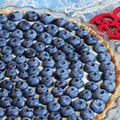 Tarta z borówkami i kremem