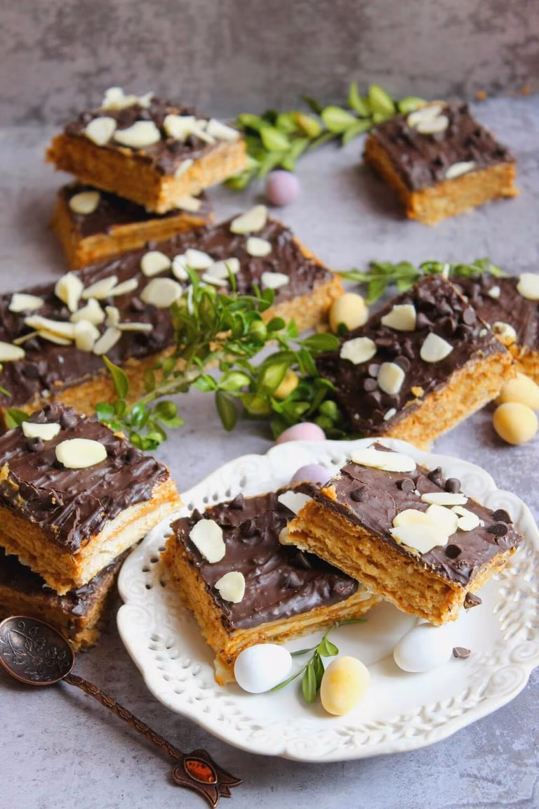 Karmelowe wafle z polewą czekoladową