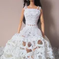 Szydełkowa kreacja dla Barbie