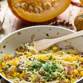 Spaghetti alla carbonara z dynią