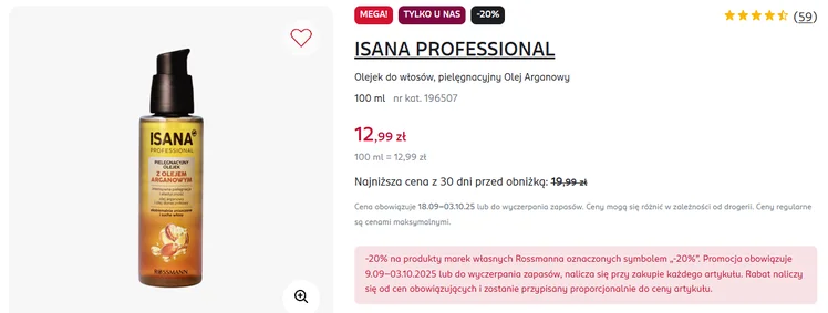 Zdjęcie Ten olejek z Rossmanna za 13 zł to sztos do włosów! Szybka aplikacja bez spłukiwania, zero puszenia i błyszczące pasma #1