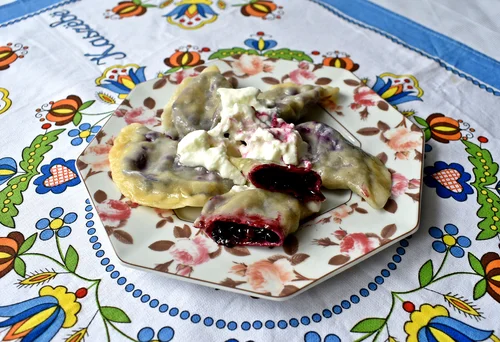 Pierogi z jagodami