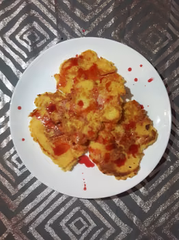 Placki kukurydziane z jabłkami…
