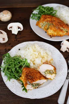 HIT - Drobiowe kieszonki nadziane pieczarkami i serem!