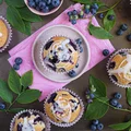 Puszyste muffinki z borówkami amerykańskimi