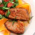 Pieczone piersi z kaczki w miodowej marynacie