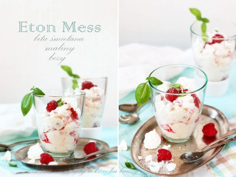 Eton Mess z malinami