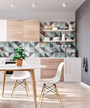 Ciekawa ściana w kuchni