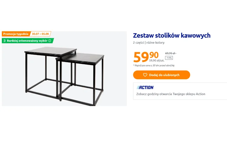 Zdjęcie 2 stoliki kawowe z Action za 60 zł robią furorę! Ten zestaw jest mega praktyczny, a salon nabierze stylowego charakteru #1