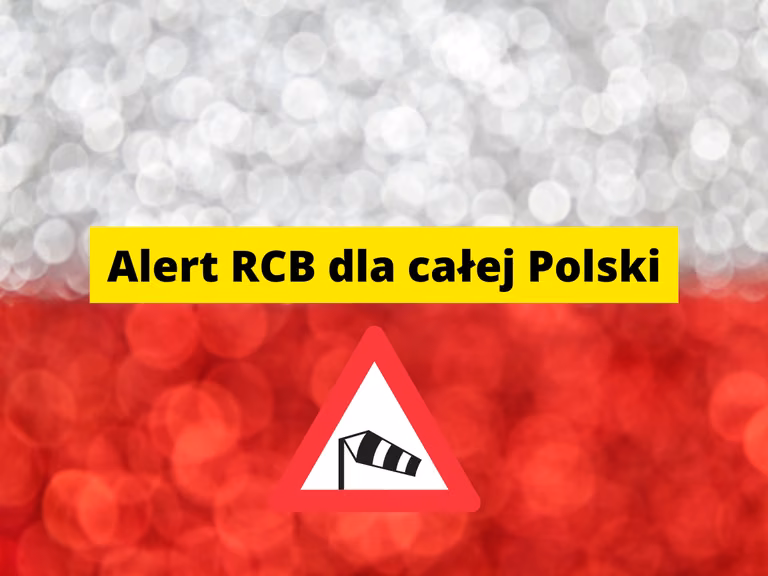 Uwaga! Nadchodzi załamanie pogody. Rozesłano alerty RCB.
