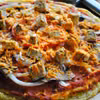 Pizza na spodzie z polenty z domowym sosem pomidorowym (również w wersji wegańskiej)