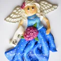 Aniołek  zimna porcelana / masa solna - prezent na każdą okazję