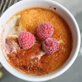 Creme brulee z malinami