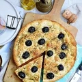 Focaccia z oliwkami