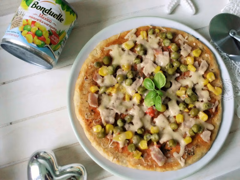 Szybka Pizza Z Patelni Z Warzywami