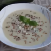 Zupa krem z cukinii z serem pleśniowym