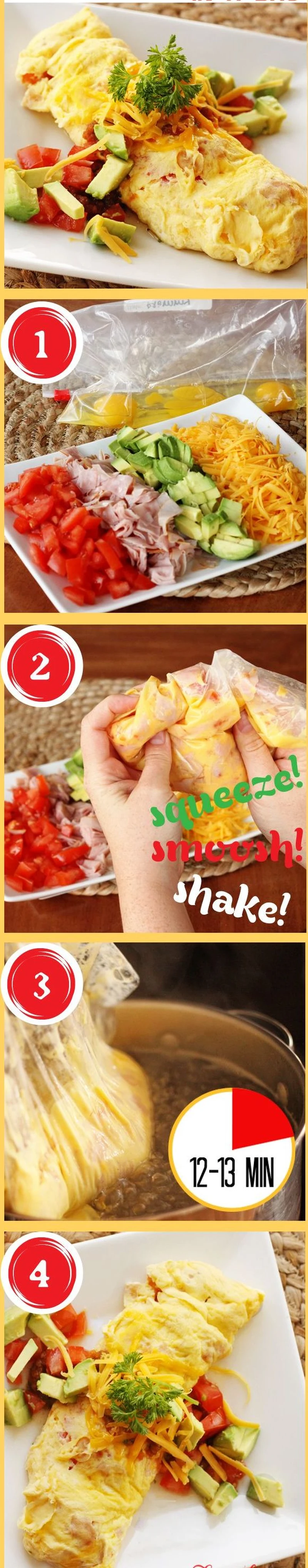Omlet z torebki :) Super