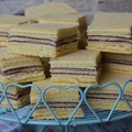 Wafle z masą z mleka w proszku