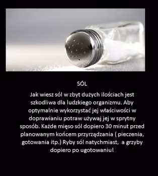 Warto wiedzieć aby mniej solić potrawy!