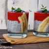 Pudding chia z malinami