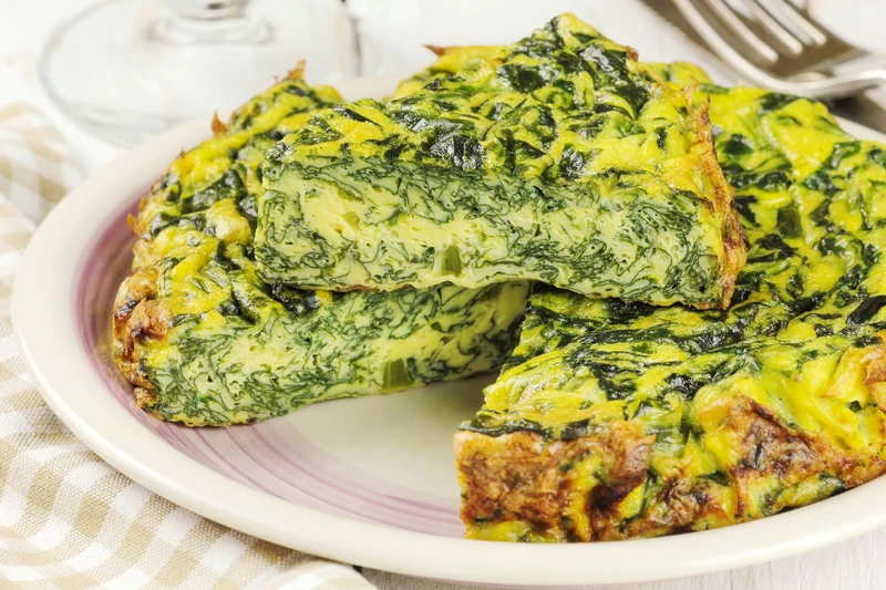 Frittata ze szpinakiem