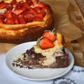 Sernikobrownie z truskawkami