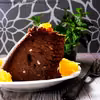 Sernik czekoladowy ricotta aromatyzowany pomarańczą