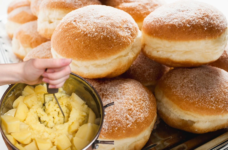 Pączki jak z PRL-u! Ten składnik dodawały nasze babcie, by były idealnie wilgotne!