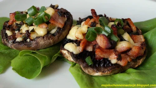 Grillowane pieczarki faszerowane