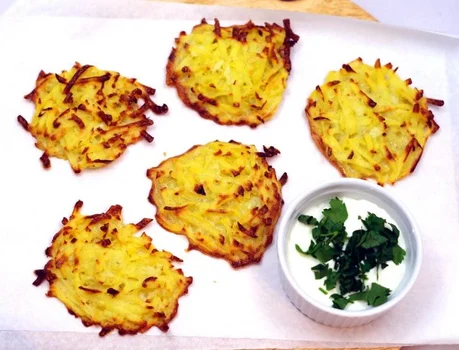 Pieczone placki ziemniaczane