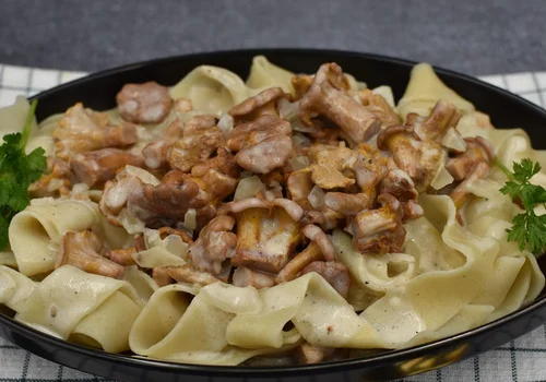 Tagiatelle z kurkami