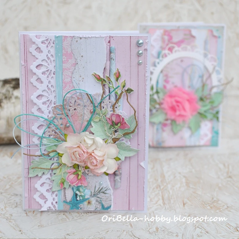 Kartki w klimacie shabby chic