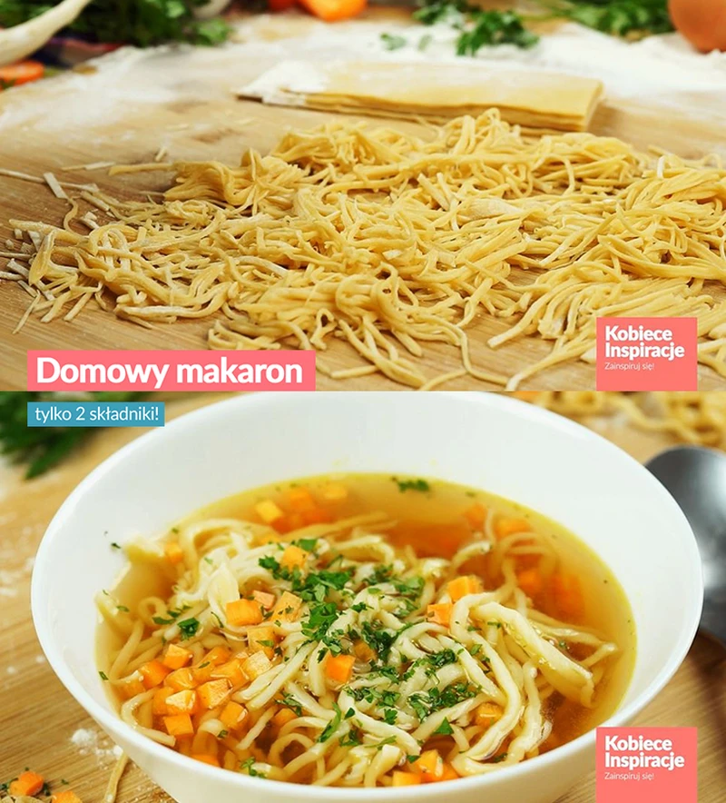 Domowy makaron - tylko 2 składniki!