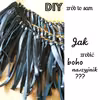 DIY  jak zrobić boho naszyjnik, naszyjnik z frędzlami