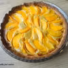 Tarta z budyniem i brzoskwiniami FIT