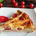 Tarta z ciasta francuskiego z cukinią