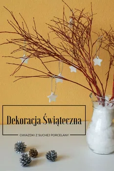Sucha porcelana + Świąteczna dekoracja z gałęzi