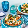Pieczone bataty ze szpinakiem i serem feta