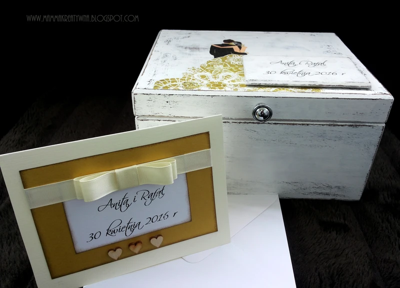 Ręcznie robione: wedding Box i życzenia