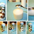 Świąteczne świece - ręcznie robione