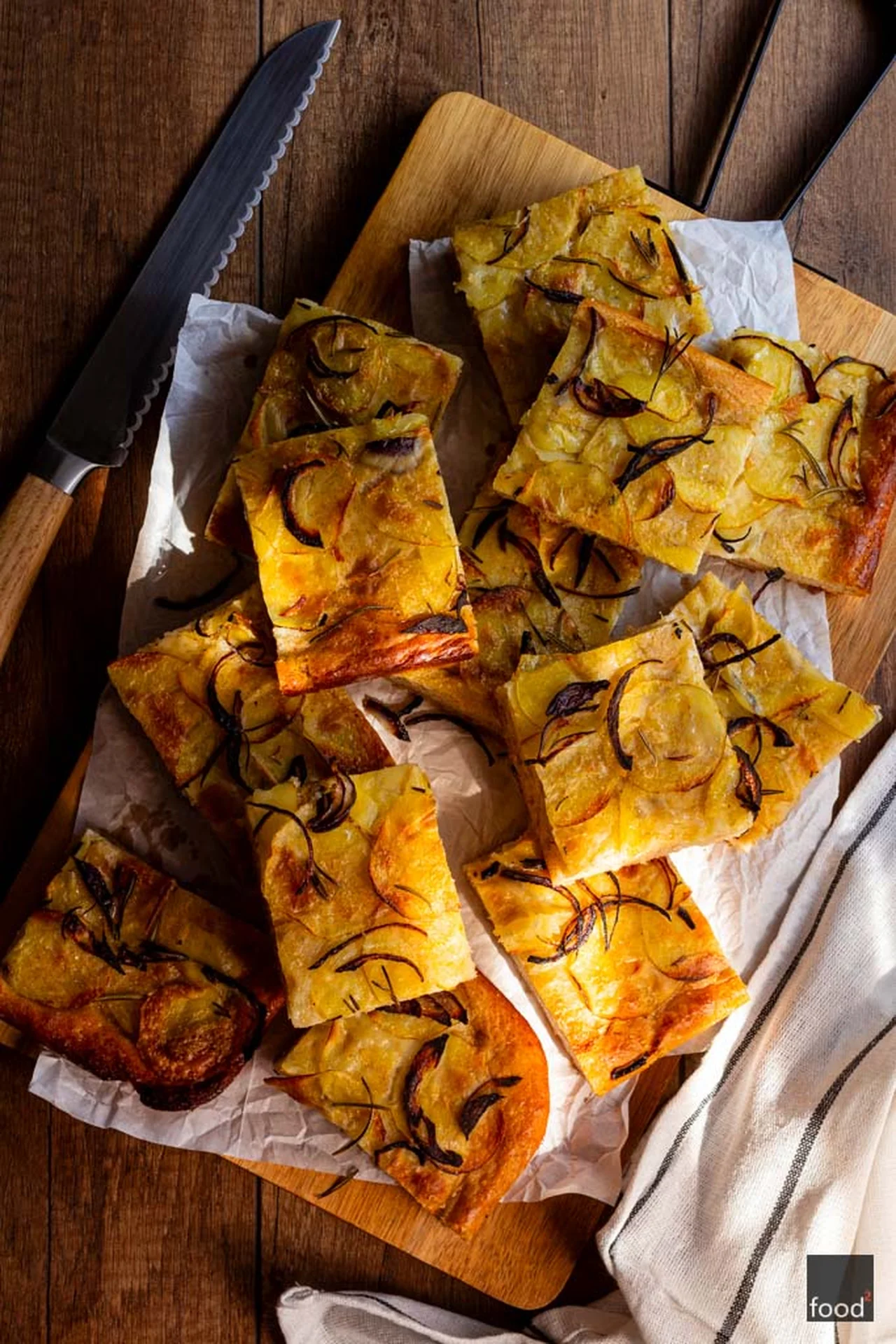 Focaccia z ziemniakami i rozmarynem