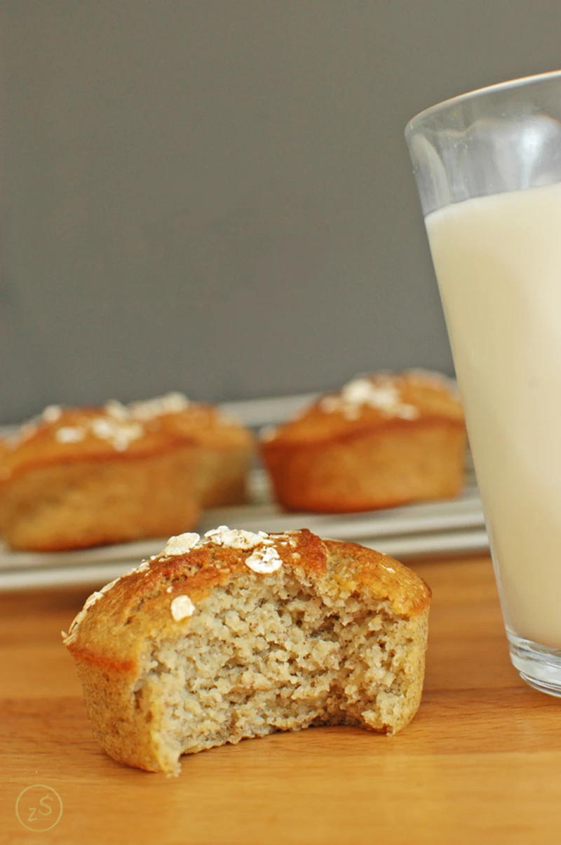 muffiny bananowe z płatkami owsianymi